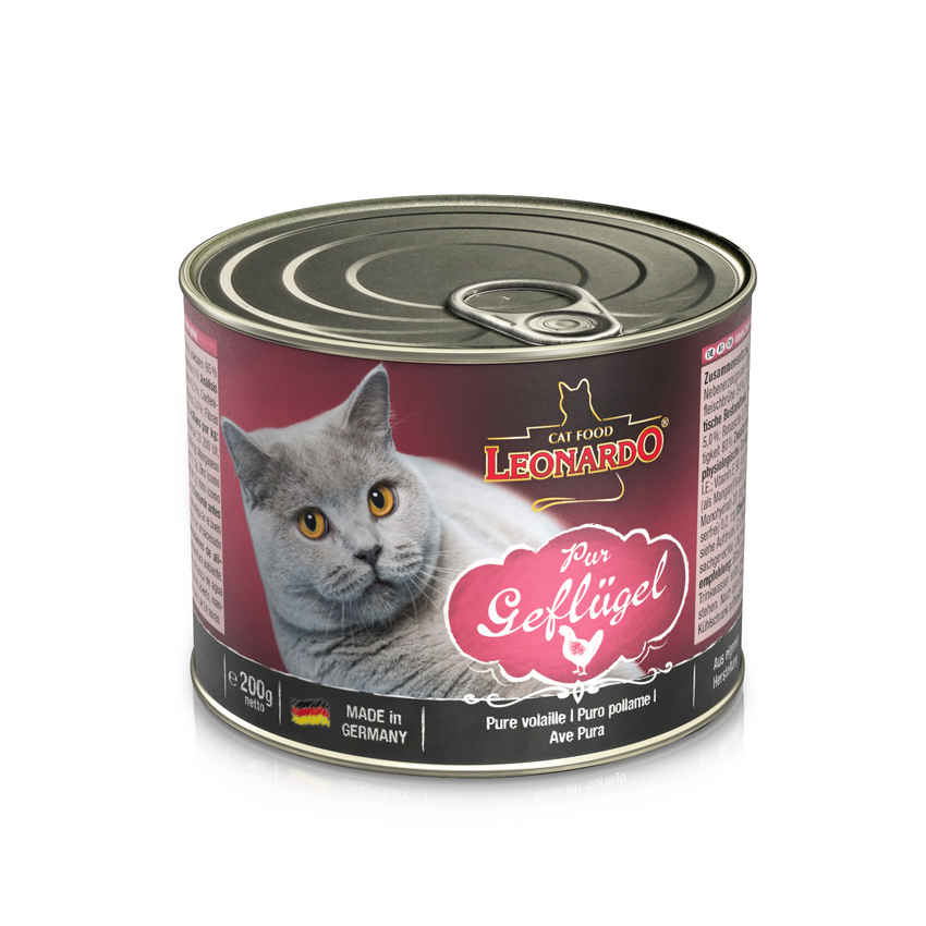 Leonardo Geflügel pur 200g Feuchtnahrung