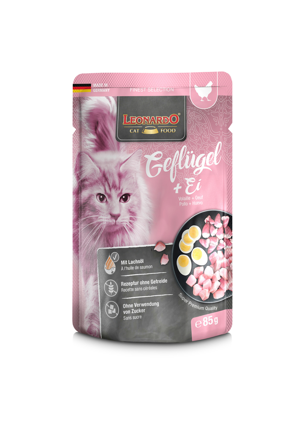 Leonardo Geflügel und Ei Frischebeutel 85g