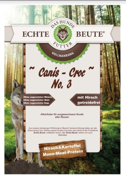 Echte-Beute Canis-Croc No. 3 Hirsch & Kartoffel 12 kg