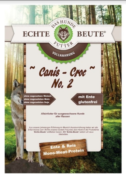Echte-Beute Canis-Croc No. 2 Ente & Reis 12 kg